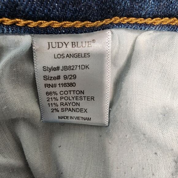 Judy Blue Relaxed Fit Jeans JB8271DK Medium Wash Women’s Size 9/29 - Picture 8 of 8
